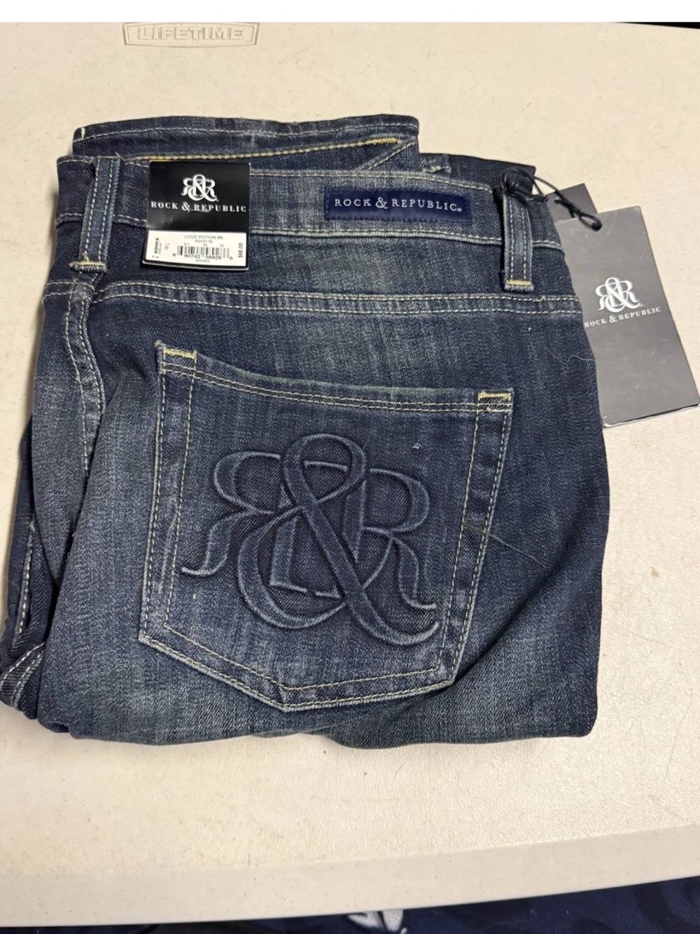 Rock & Republic Women’s Love Potion #9 vintage jeans.